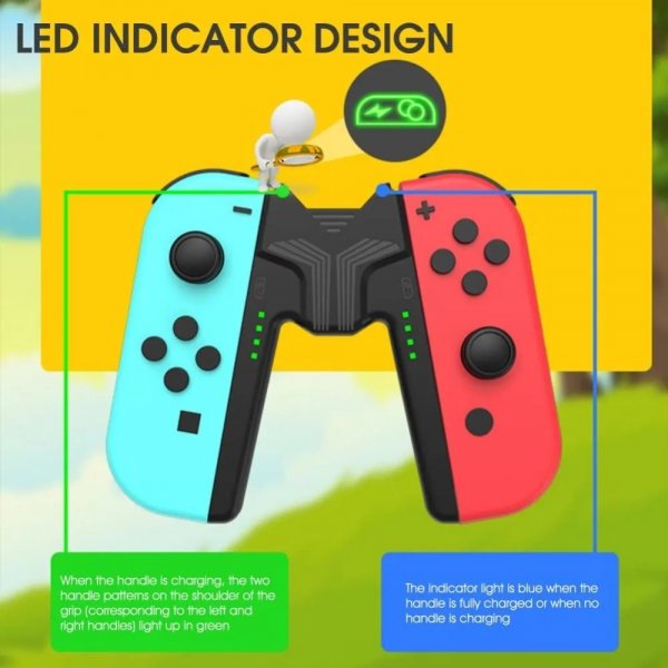 Aolion Nintendo Switch Joy-Con Laddningsgrepp