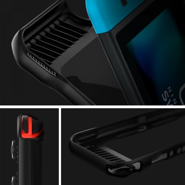 Spigen Nintendo Switch Skal Rugged Armor Matte Black