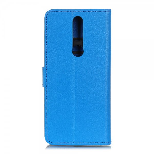 Nokia 2.4 Fodral Litchi Blå