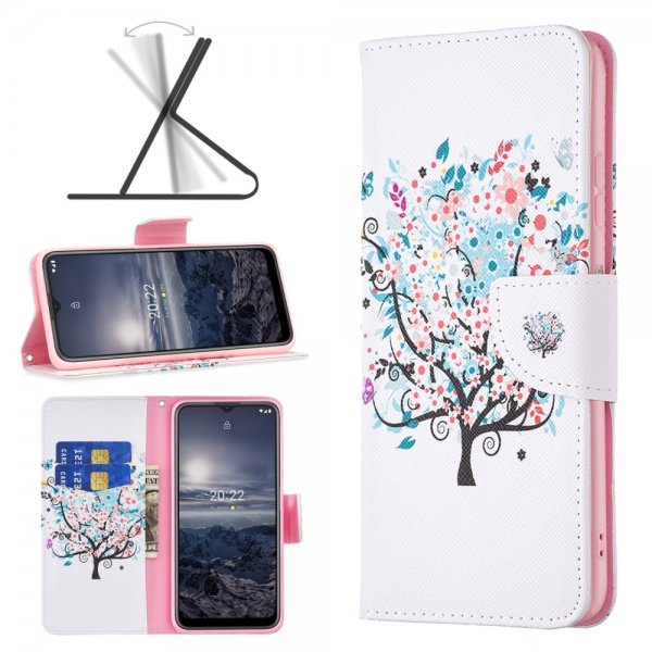 Nokia G11/G21 Fodral Motiv Blomträd