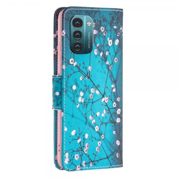 Nokia G11/G21 Fodral Motiv Plommonblomster
