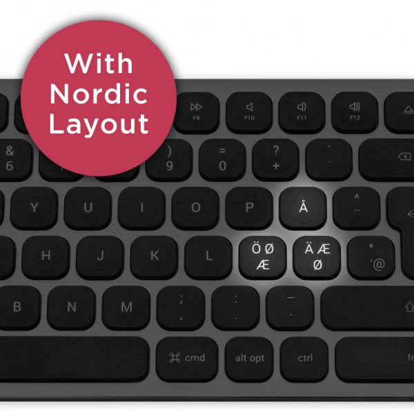 Satechi Tangentbord med trådbunden USB anslutning Nordisk Layout Space Gray