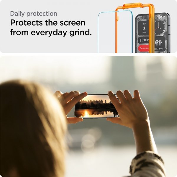 Spigen Nothing Phone (2) Skärmskydd GLAS.tR ALIGNmaster 2-pack