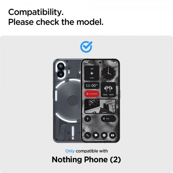 Spigen Nothing Phone (2) Skärmskydd GLAS.tR ALIGNmaster 2-pack