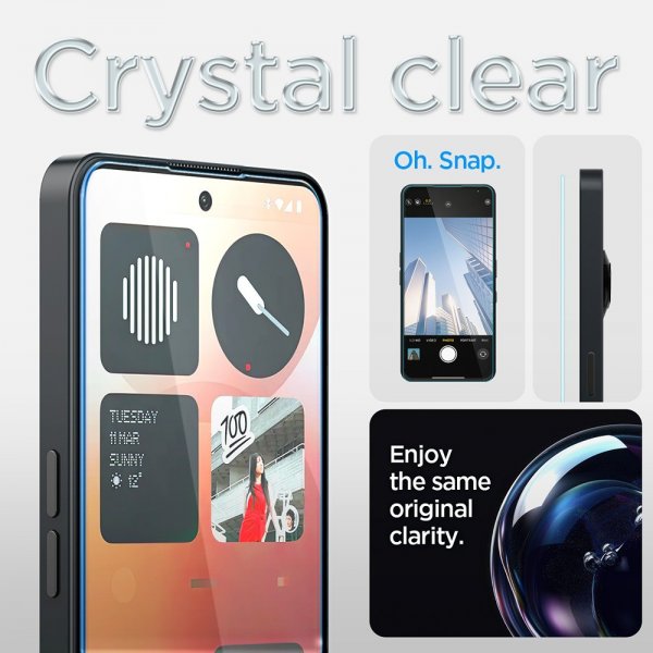 Spigen Nothing Phone (3a)/Phone (3a) Pro Skärmskydd GLAS.tR EZ Fit