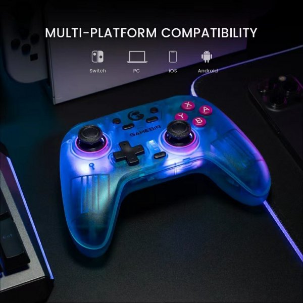 GameSir Nova HD Rumble Spelkontroll 2.4G Neon Teal