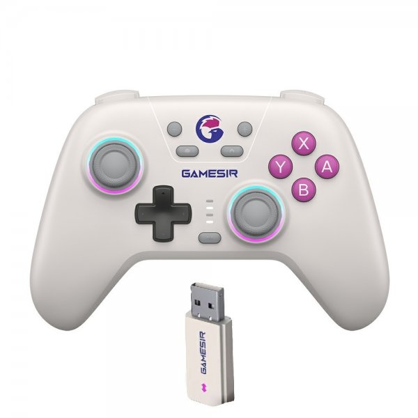 GameSir Nova HD Rumble Spelkontroll 2.4G Retro White