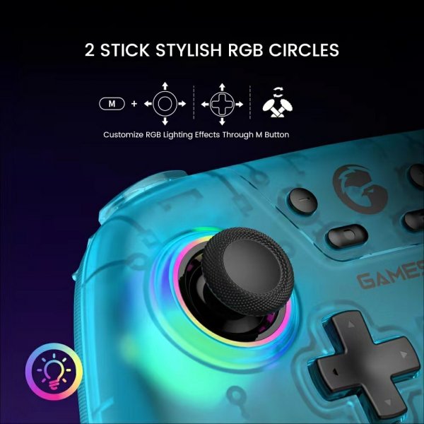 GameSir Nova HD Rumble Spelkontroll 2.4G Retro White