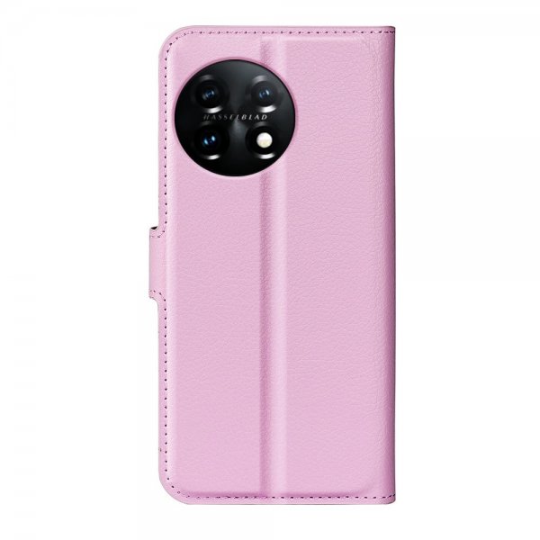 OnePlus 11 Fodral Litchi Rosa