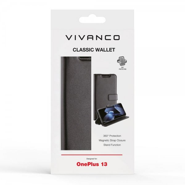 Vivanco OnePlus 13 Fodral Classic Wallet Svart