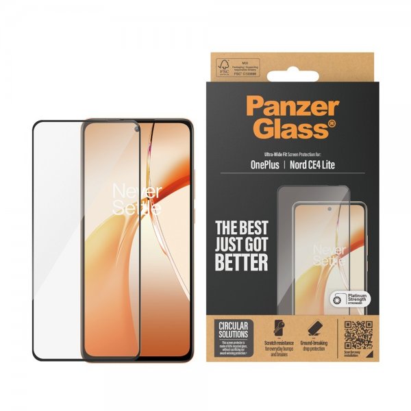 PanzerGlass OnePlus Nord CE4 Lite 5G Skärmskydd Ultra-Wide Fit