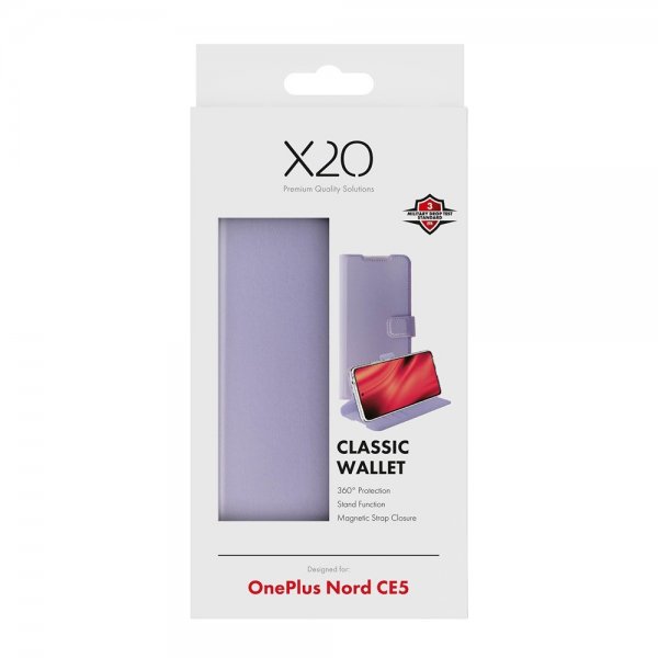 X2O OnePlus Nord CE5 Fodral Classic Wallet Lavender