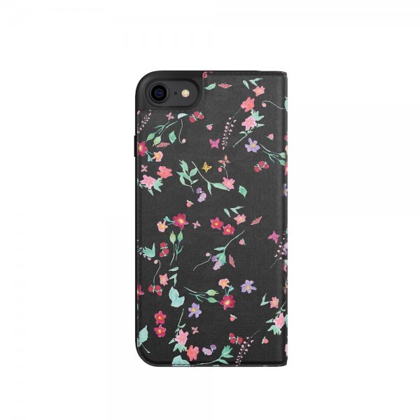 Adidas iPhone 6/6S/7/8/SE Fodral OR Booklet Case AOP FW18 Blommor Svart
