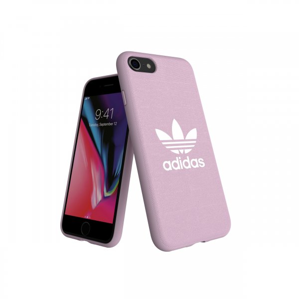 Adidas iPhone 6/6s/7/8/SE Skal OR Moulded Case Canvas FW18 Clear Pink