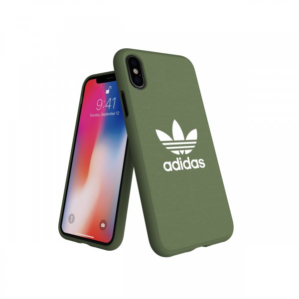 Adidas iPhone X/Xs Skal OR Moulded Case Canvas FW18 Trace Green