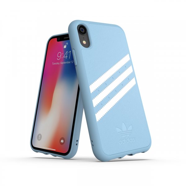 Adidas iPhone Xr Skal OR Moulded Case Suede FW18 Ljusblå