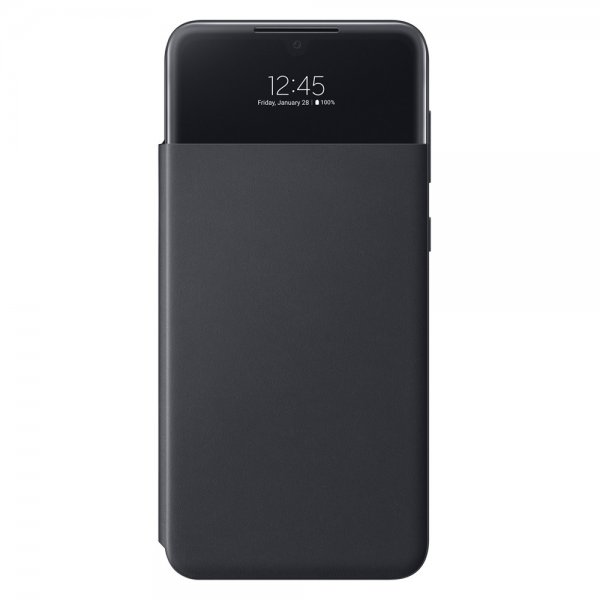 Samsung Original Galaxy A33 5G Fodral Smart S View Wallet Cover Svart