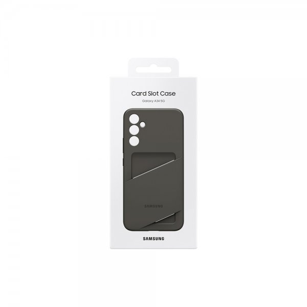 Samsung Original Galaxy A34 5G Skal Card Slot Case Svart