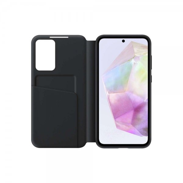 Samsung Original Galaxy A35 Fodral Smart View Wallet Case Svart