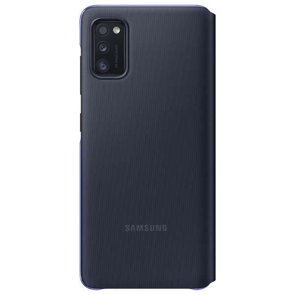Samsung Original Galaxy A41 Fodral Smart S View Wallet Cover Svart