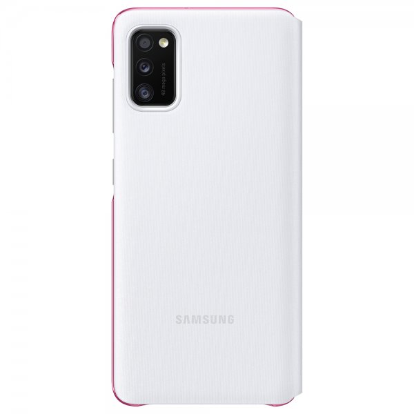 Samsung Original Galaxy A41 Fodral Smart S View Wallet Cover Vit