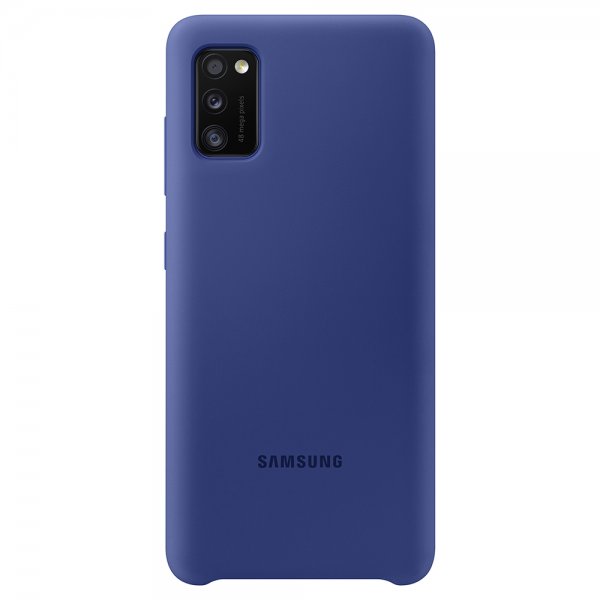 Samsung Original Galaxy A41 Skal Silicone Cover Blå