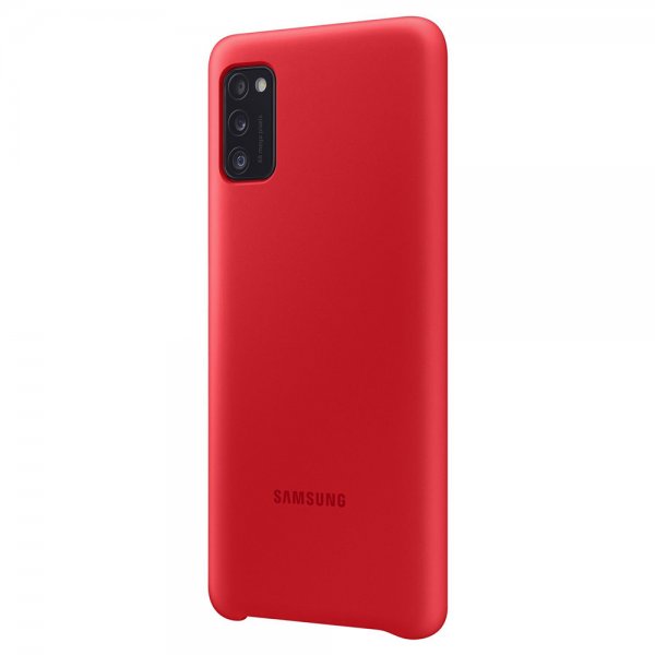 Samsung Original Galaxy A41 Skal Silicone Cover Röd