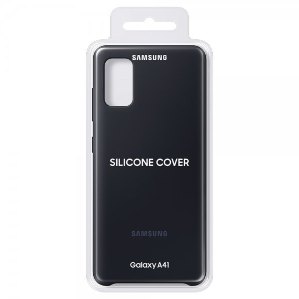 Samsung Original Galaxy A41 Skal Silicone Cover Svart