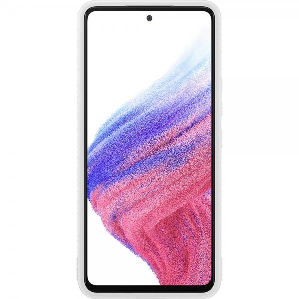 Samsung Original Galaxy A53 5G Skal Protective Standing Cover Transparent Vit