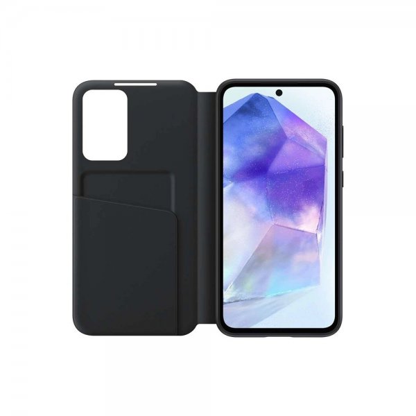 Samsung Original Galaxy A55 Fodral Smart View Wallet Case Svart
