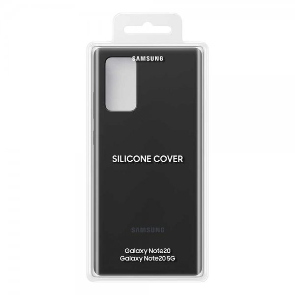 Samsung Original Galaxy Note 20 Skal Silicone Cover Svart
