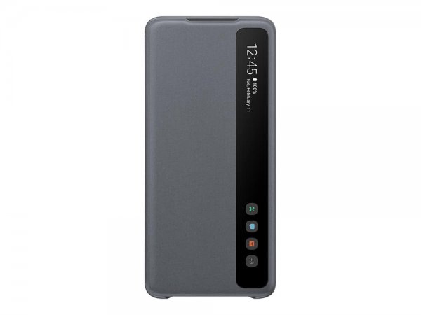 Samsung Original Galaxy S20 Plus Fodral Smart Clear View Cover Grå
