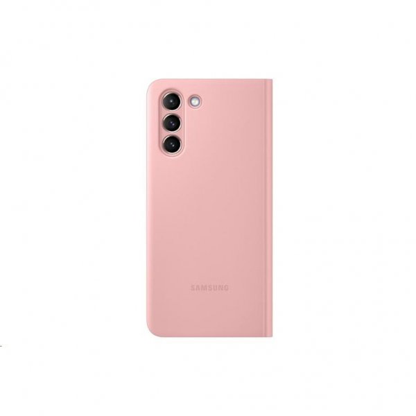 Samsung Original Galaxy S21 Fodral Smart Clear View Cover Rosa