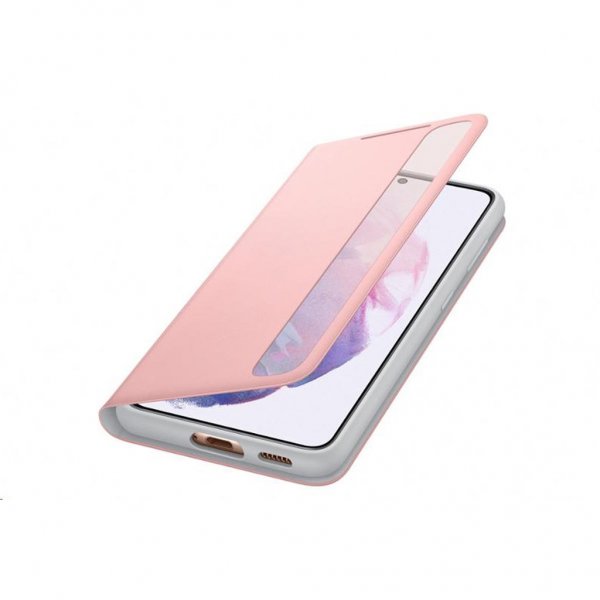 Samsung Original Galaxy S21 Fodral Smart Clear View Cover Rosa