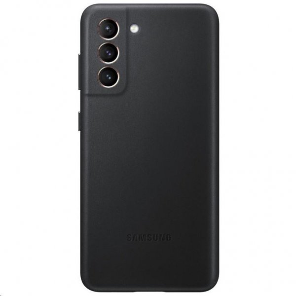 Samsung Original Galaxy S21 Skal Leather Cover Svart