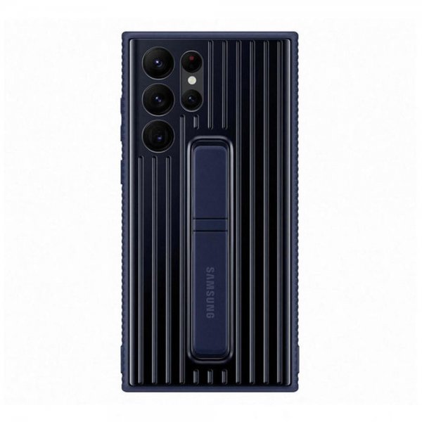 Samsung Original Galaxy S22 Ultra Skal Protective Standing Cover Navy