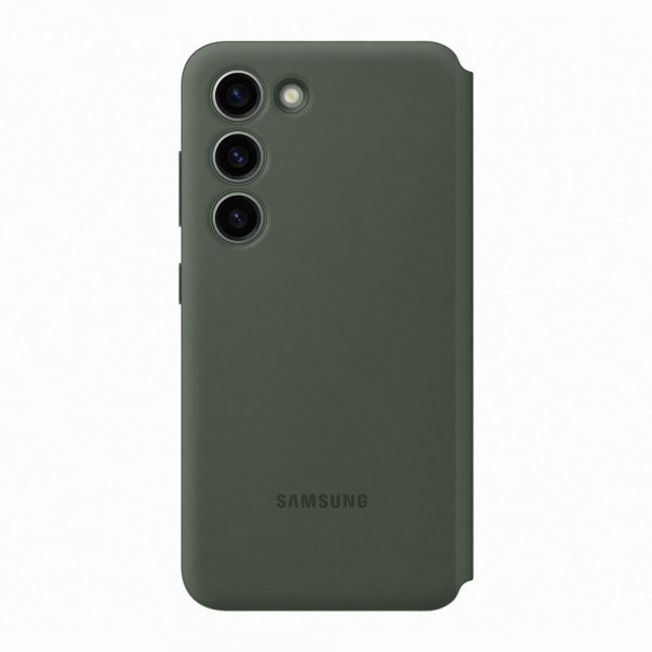 Samsung Original Galaxy S23 Fodral Smart View Wallet Case Khaki