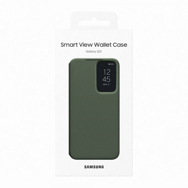 Samsung Original Galaxy S23 Fodral Smart View Wallet Case Khaki