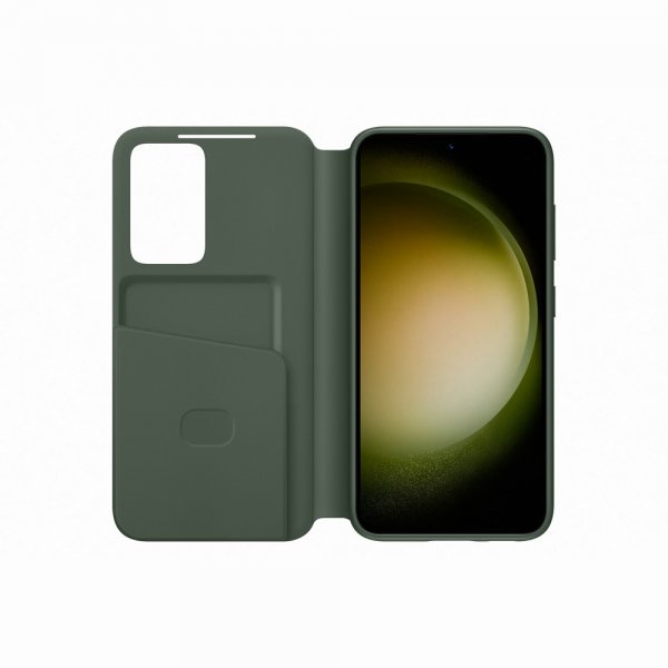 Samsung Original Galaxy S23 Plus Fodral Smart View Wallet Case Khaki