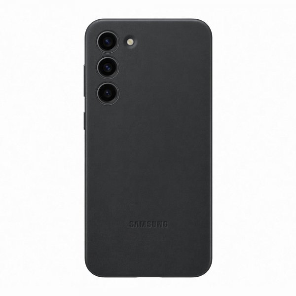 Samsung Original Galaxy S23 Plus Skal Leather Cover Svart