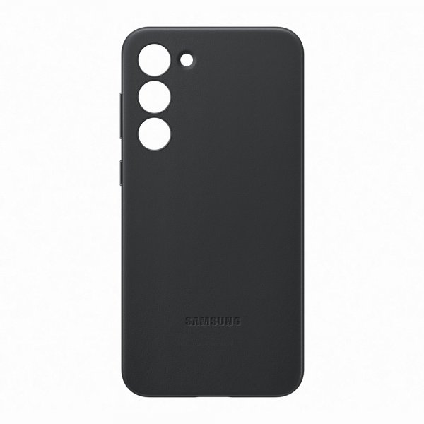Samsung Original Galaxy S23 Plus Skal Leather Cover Svart