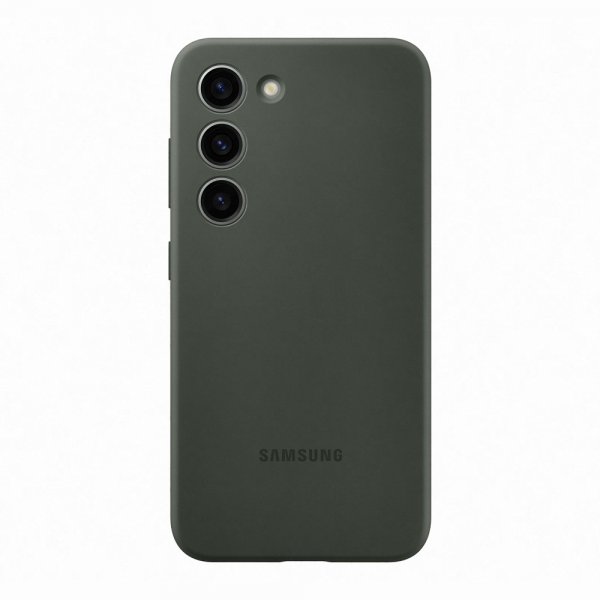 Samsung Original Galaxy S23 Skal Silicone Case Khaki