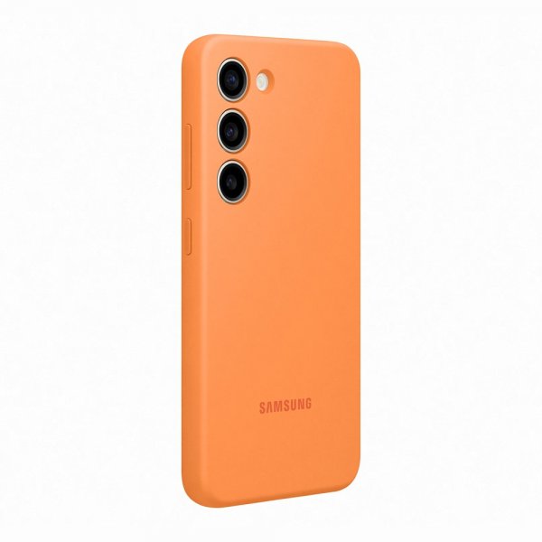Samsung Original Galaxy S23 Skal Silicone Case Orange