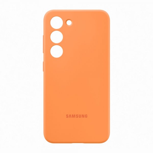 Samsung Original Galaxy S23 Skal Silicone Case Orange