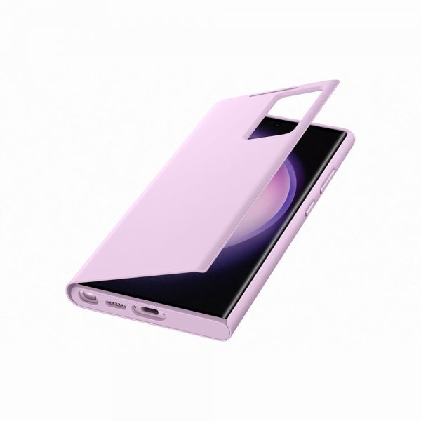 Samsung Original Galaxy S23 Ultra Fodral Smart View Wallet Case Lavender