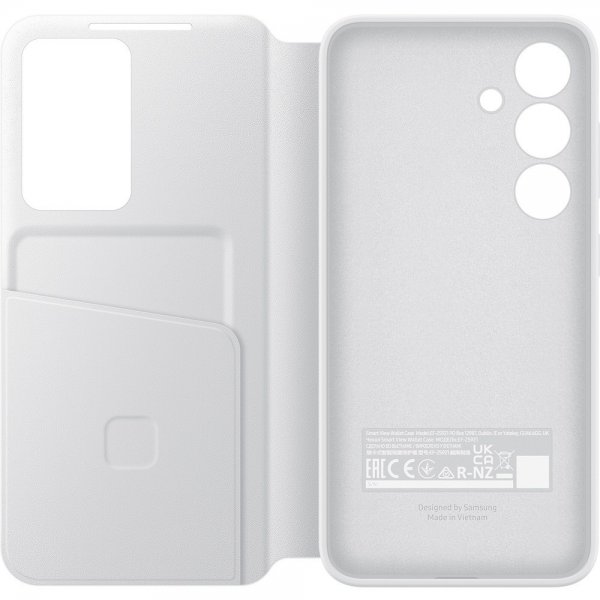 Samsung Original Galaxy S24 Fodral Smart View Wallet Case Vit