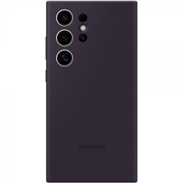 Samsung Original Galaxy S24 Ultra Skal Silicone Case Dark Violet