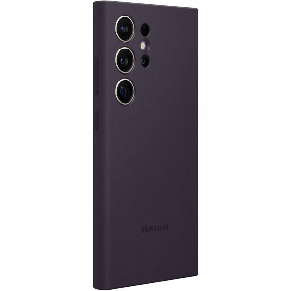 Samsung Original Galaxy S24 Ultra Skal Silicone Case Dark Violet