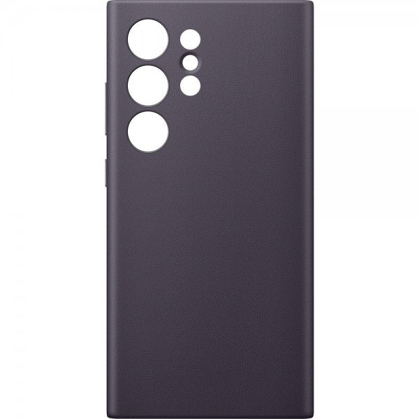 Samsung Galaxy S24 Ultra Skal Vegan Leather Case Dark Violet