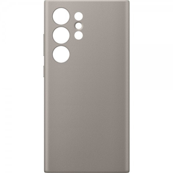Samsung Original Galaxy S24 Ultra Skal Vegan Leather Case Taupe